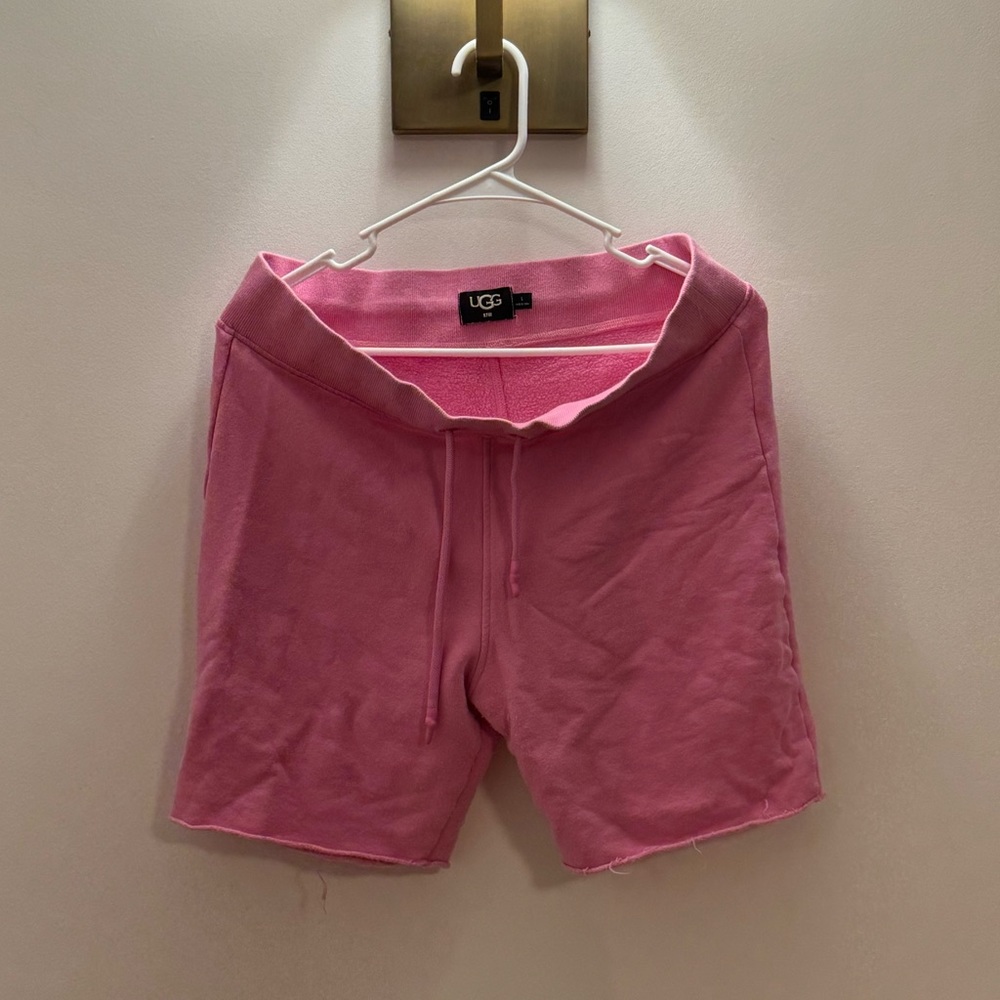 Pink UGG shorts super cute and especially soft